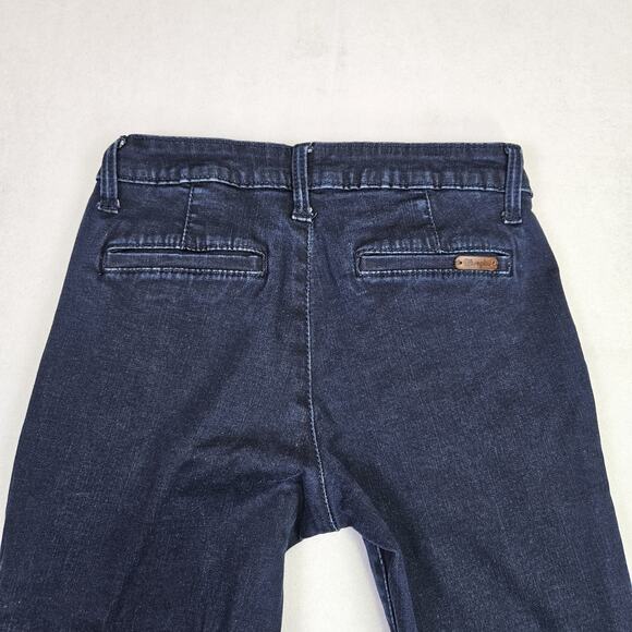 Wrangler Retro Mae Trouser Women 26x30 Stretch 09MWWAB Flared Dark Wash Jean 3/4 - Picture 7 of 16